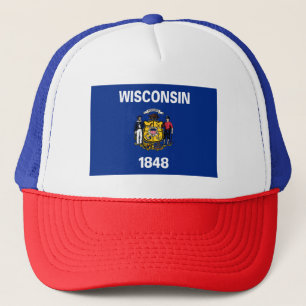 Staatsflagge Wisconsin Truckerkappe