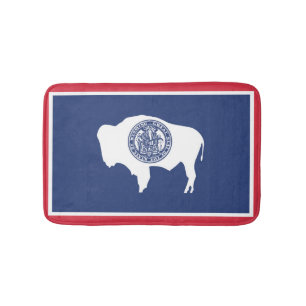 Staatsflagge Wyoming, USA Badematte