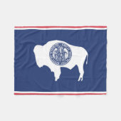 Staatsflagge Wyoming, USA Fleecedecke (Vorderseite (Horizontal))