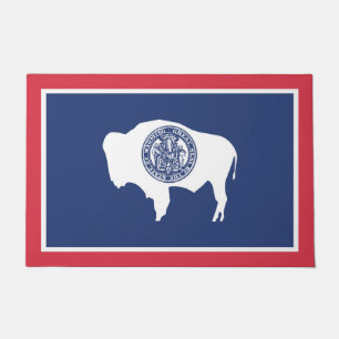 Staatsflagge Wyoming, USA Fußmatte
