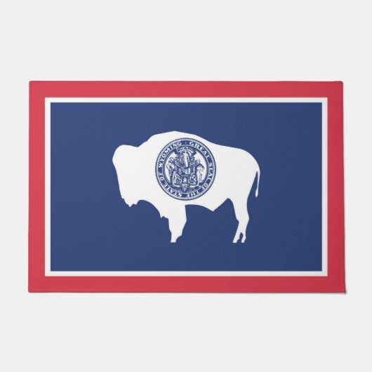 Staatsflagge Wyoming, USA Fußmatte (Vorderseite)