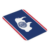 Staatsflagge Wyoming, USA Magnet (Rechte Seite)