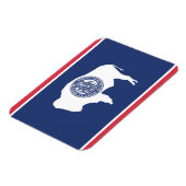 Staatsflagge Wyoming, USA Magnet (Linke Seite)