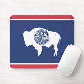 Staatsflagge Wyoming, USA Mousepad (Mit Mouse)