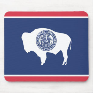 Staatsflagge Wyoming, USA Mousepad
