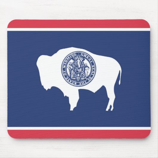 Staatsflagge Wyoming, USA Mousepad (Vorne)