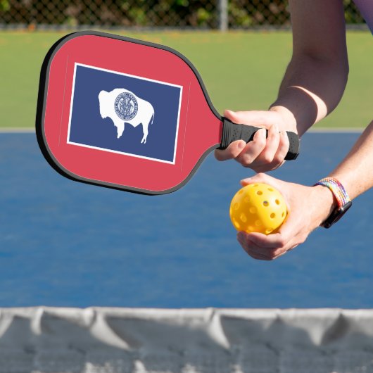 Staatsflagge Wyoming, USA Pickleball Schläger (InSitu)