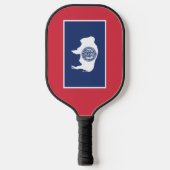 Staatsflagge Wyoming, USA Pickleball Schläger (Vorderseite)