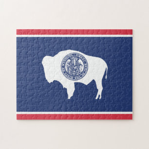 Staatsflagge Wyoming, USA Puzzle