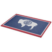 Staatsflagge Wyoming, USA Schneidebrett (Ecke)