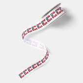 Staatsflaggengestaltung in Georgien Satinband (Rückseite)