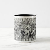 Staatsfortschritt der Königin Elizabeth Zweifarbige Tasse (Mittel)