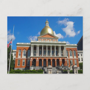 Staatsgebäude Boston Postkarte