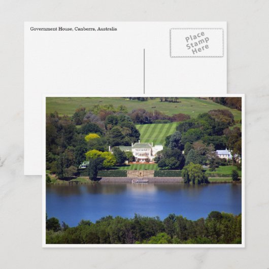 Staatshaus Canberra Postkarte (Vorne/Hinten)