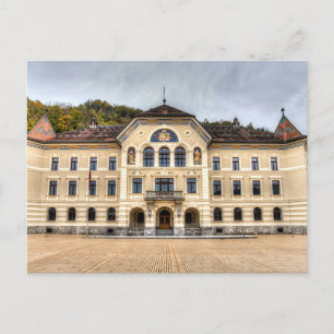 Staatshaus Liechtenstein Feiertagspostkarte