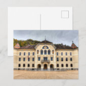 Staatshaus Liechtenstein Postkarte (Vorne/Hinten)