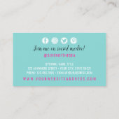 Staatshilfe für Anchor Nautical Watercolor Social Visitenkarte (Rückseite)