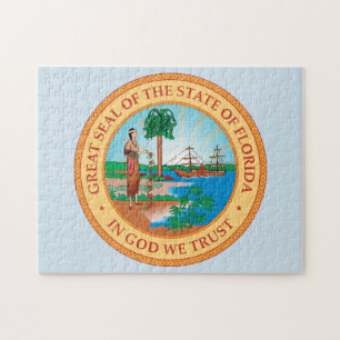 Staatssiegel von Florida. Puzzle