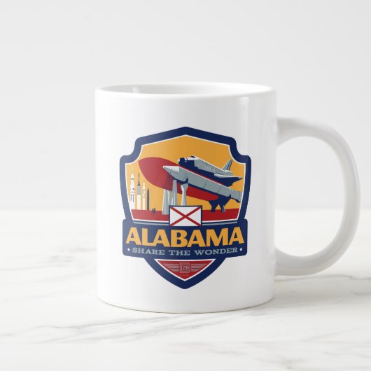 Staatsstolz | Alabama Jumbo-Tasse (Rechts)