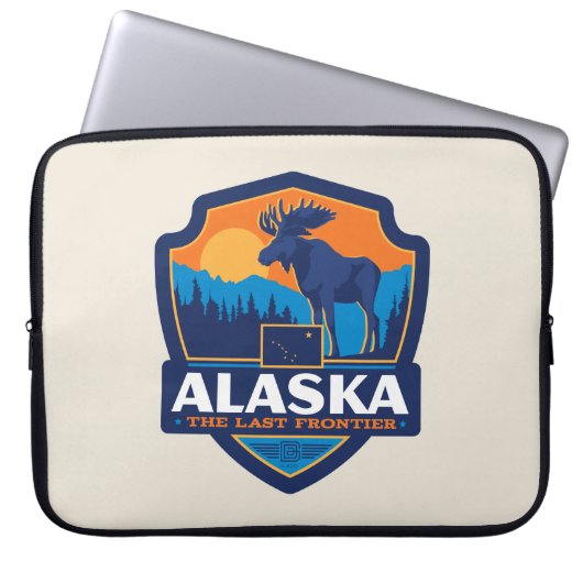 Staatsstolz | Alaska Laptopschutzhülle (Vorderseite)