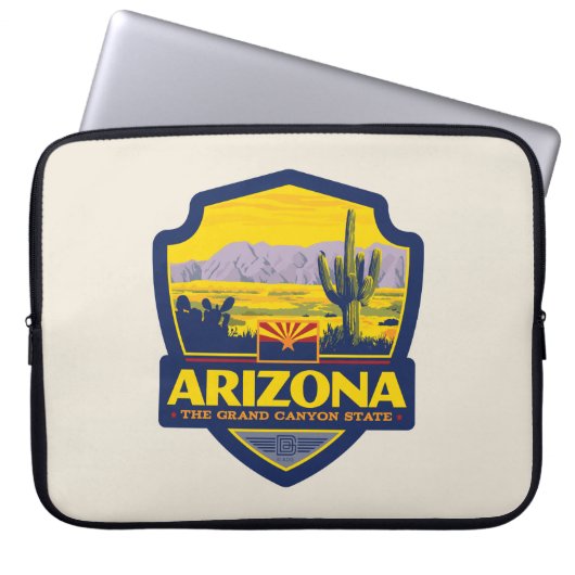 Staatsstolz | Arizona 2 Laptopschutzhülle (Vorderseite)