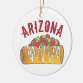 Staatsstolz Arizona AZ Tex Mex Chimichanga Keramik Ornament (Links)
