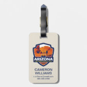 Staatsstolz | Arizona Gepäckanhänger (Rückseite vertikal)