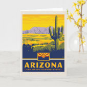 Staatsstolz | Arizona Karte (Gelbe Blume)
