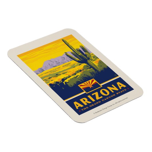 Staatsstolz | Arizona Magnet (Rechte Seite)