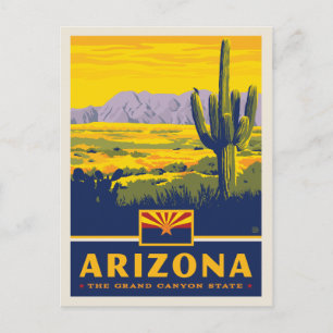Staatsstolz Arizona Postkarte