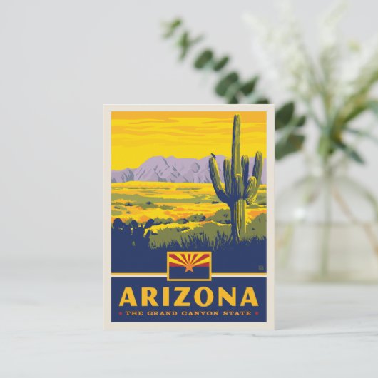 Staatsstolz | Arizona Postkarte (Stehend Vorderseite)