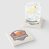 Staatsstolz| Arizona Steinuntersetzer (Seitenansicht)