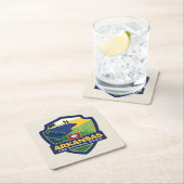 Staatsstolz | Arkansas Rechteckiger Pappuntersetzer (Vor Ort)