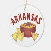 Staatsstolz Arkansas Style Cheese Queso Dip Nachos Keramik Ornament (Links)