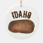 Staatsstolz Boise IDAHO Russet Potato Keramik Ornament (Hinten)