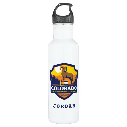 Staatsstolz | Colorado Edelstahlflasche (Vorderseite)