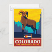 Staatsstolz | Colorado Postkarte (Vorne/Hinten)