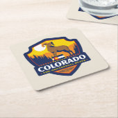Staatsstolz | Colorado Rechteckiger Pappuntersetzer (angewinkelt)