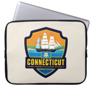 Staatsstolz Connecticut Laptopschutzhülle
