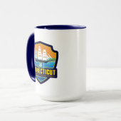 Staatsstolz | Connecticut Tasse (Vorderseite Links)
