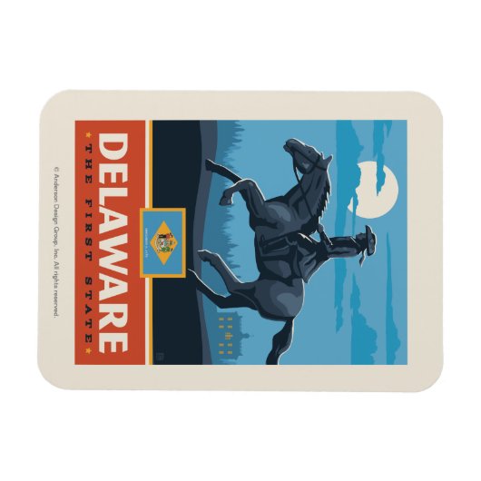 Staatsstolz | Delaware 2 Magnet (Horizontal)