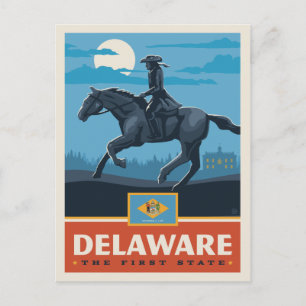Staatsstolz Delaware 2 Postkarte