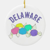 Staatsstolz Delaware Beach Salt Water Taffe Keramik Ornament (Hinten)