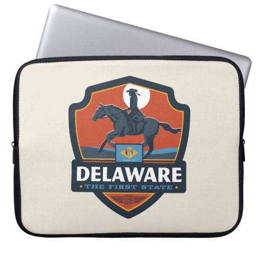 Staatsstolz | Delaware Laptopschutzhülle (Vorderseite)