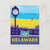 Staatsstolz | Delaware Postkarte (Vorderseite)