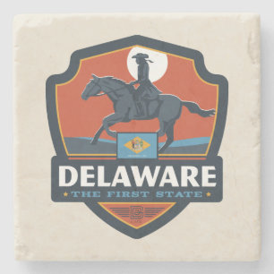 Staatsstolz Delaware Steinuntersetzer