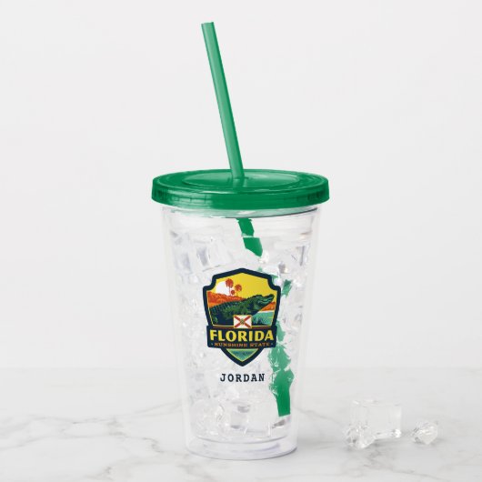 Staatsstolz | Florida Acryltrinkbecher (Vorderseite Ice)