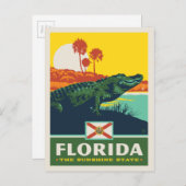 Staatsstolz | Florida Postkarte (Vorne/Hinten)