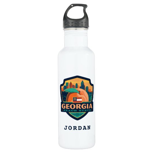 Staatsstolz | Georgia Edelstahlflasche (Vorderseite)
