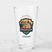 Staatsstolz | Georgien Glas (Rückseite)